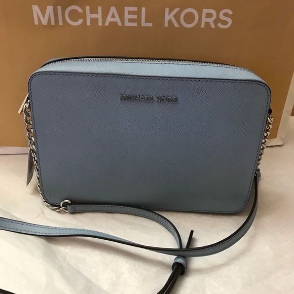 š„SALEš„Michael Kors Jet Set Crossbody Bag Blue - Picture 4 of 8
